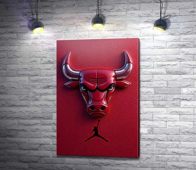 Картина Chicago Bulls лого 67x100 см Модуль №1 (006342)