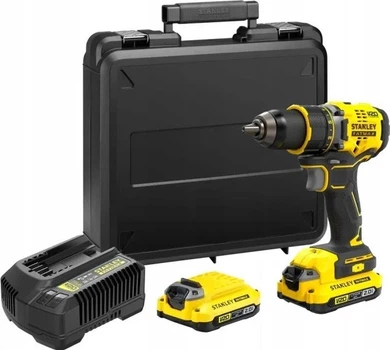 Дриль-шуруповерт Stanley FatMax V20 з 2 акумуляторами 2 Аг (SFMCD720D2K-QW)
