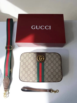 Сумка коричнева Gucci Ophidia Crossbody Bag Messenger GG Гучі (166)