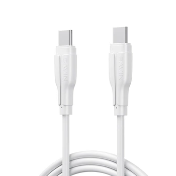 Кабель BAVIN U-CB385-CC SUPER FAST CHARGING 60W Type-C/Type-C 1M White