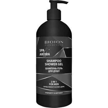 Чоловічий шампунь-гель для душу Bioton Cosmetics Spa Aroma Men грейпфрут і бергамот, 750 мл