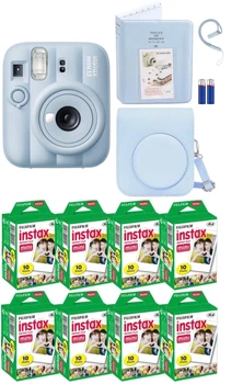 Набор Fujifilm INSTAX Mini 13 Frost Blue фотокамера мгновенной печати / картриджи фотобумага 80 фото / чехол / альбом 64 фото