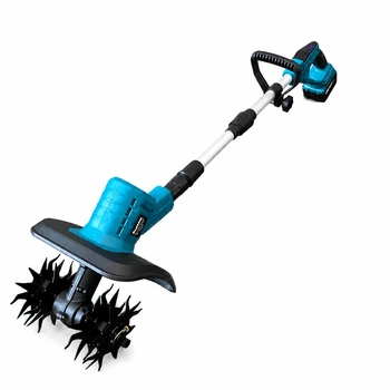 Аккумуляторный культиватор Makita 48V, 9Ah (с дисплеем заряда) 4 фрезы