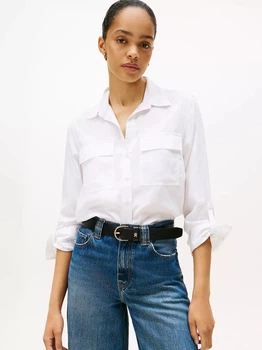 Блузка жіноча Tommy Hilfiger XW06011-YCF(Optic White) XS Біла (198296266535)