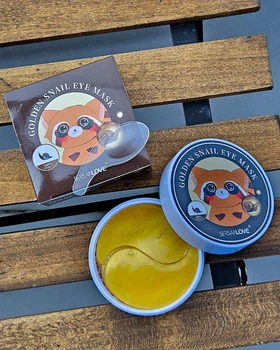 Гидрогелевые патчи для глаз с муцином улитки и золотом SERSANLOVE Golden Snail Eye Mask, 90 g 60 шт