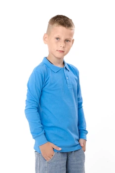 Дитячий однотонний джемпер для хлопчика NoBrand 110 Блакитний (p-20887-251605)
