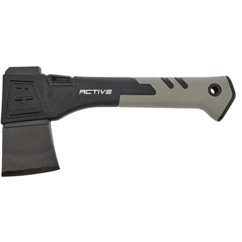 Топор туристический Gray 250 мм 54 HRC пластиковые ножны (a520314)