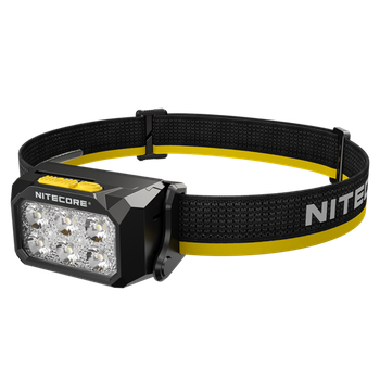 Ліхтар налобний Nitecore HA29 UHE MCT (6xUHE LEDs, 1200 люмен, 10 режимів, HLB2500/HLB1500/AAA, USB-C)