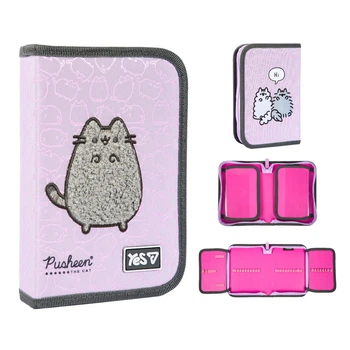 Пенал твердий Yes одинарний з двома клапанами Pusheen Delicacy HP-04