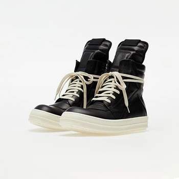 Кеди Снікерси RICK OWENS Geobasket Black / Beige 46
