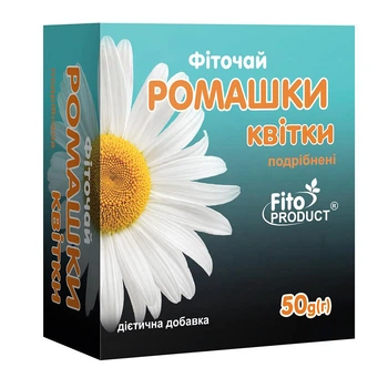 Фиточай "Ромашки цветки измельченные" 50 г FitoProduct, диетическая добавка
