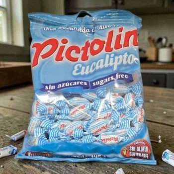 Леденцы Pictolin Eucalipto эвкалипт и ментол без сахара и глютена, 150 г