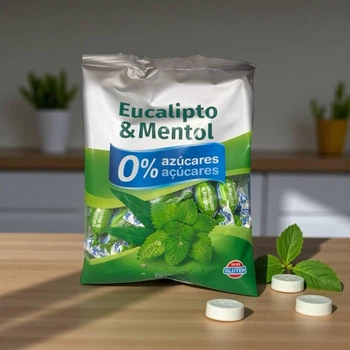 Леденцы Hacendado Eucalipto & Mentol без сахара и глютена эвкалипт-ментол 90 г