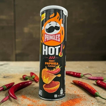 Чипсы Pringles Hot Fiery Paprika огненная паприка 160 г
