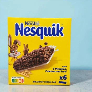 Злаковые батончики Nestlé Nesquik Breakfast Cereal Bar 6 шт х 25 г