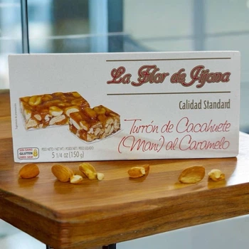 Туррон (нуга) Mani La Flor de Jijona Turrón de Cacahuete al Caramelo з арахісом і карамеллю 150 г