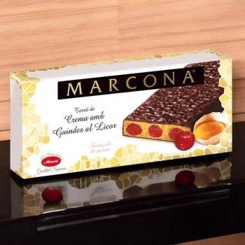 Туррон (нуга) Marcona Turrón Yema con Guindas из яичного желтка с вишней 250 г