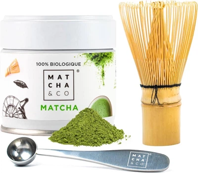 Набор для приготовления чая матча Matcha & CO Premium 100% Biologique 3 шт