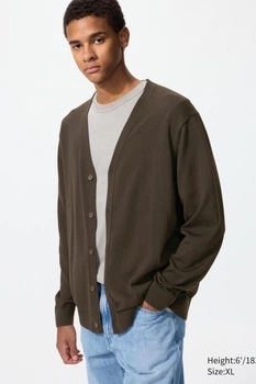 Кардиган Uniqlo 56(3XL) Коричневий (154932)
