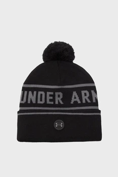 Чоловіча чорна шапка M's Drive Pom Beanie Under Armour OSFM 6005959-001