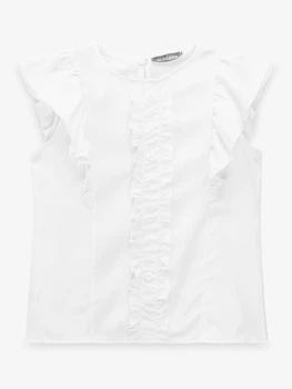 Блуза однотонна для дівчинки GENUA 2611 134 см Білий shop (2000999688409)