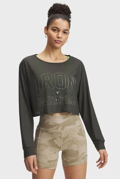 Жіночий темно-зелений лонгслів Pjt Rck IP LS Under Armour XS 1389709-310