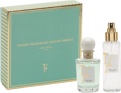 Zestaw Teatro Fragranze Verde Lorena Dyfuzor zapachowy 100 ml + Spray do tkanin 100 ml (8058159969848)
