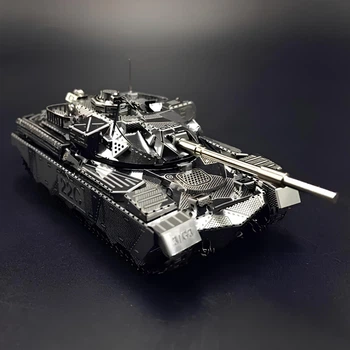 Металлический конструктор Танк Chieftain MK50 1:100. Металлическая сборная 3D модель танка. 3D пазл Танк Chieftain MK50