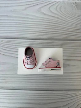 Світло-рожеві кеди converse з еко-шкіри для ляльок Paola Reina
