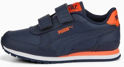 Кроссовки Puma Kids ST Runner v2 Leather Peacoat/Nasturtium р. 13/31/19.7см