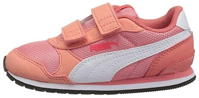 Кроссовки Puma Kids ST Runner V2 Mesh V INF Shell Pink/White р. 1/32/20.7см