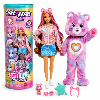 Ігровий набір Barbie Cutie Reveal Care Bears Mattel — лялька-сюрприз у костюмі ведмедика