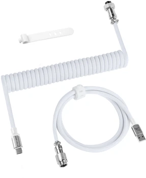 Кабель для клавиатуры Attack Shark C01 Pro White (AS-C01PRO-W)