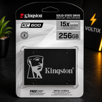 SSD накопитель Kingston KC600 256GB 2.5" SATA III 3D TLC твердотельный накопитель 256 ГБ