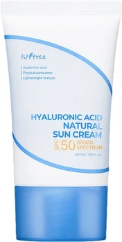 Солнцезащитный крем для лица Isntree Hyaluronic Acid Natural SPF50 50 мл (8809800941672)