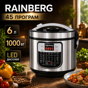 Мультиварка Rainberg 45 програм 6 л 1000 Вт