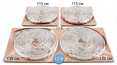 Яркая LED подсветка днища авто синяя 12V (2х135 см, 2х115 см) — водозащищенная и противоударная в силиконе