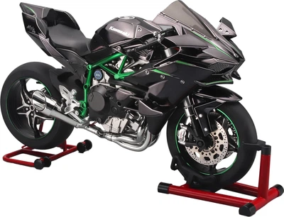 Chiyumoxing 1:6 Kawasaki H2R Модель мотоцикла, електричний спрей для вихлопних газів Модель автомобіля зі сплаву іграшка, подарунок для хлопчиків