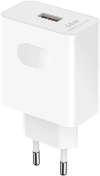 Зарядний пристрій Honor SuperCharge 66W USB-A + Cable USB-A to USB-C White (5503ABQX)