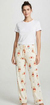 Жіночі піжамні штани primark disney winnie the pooh, розмір l, бежевий