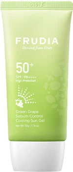 Сонцезахисний гель для обличчя Frudia Green Grape Sebum Control Cooling Sun SPF50+ 50 г (8803348040897)
