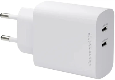 Ładowarka Dbramante1928 re-charge 2xUSB-C 45W GaN White (CH45EUWH7251)