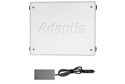 Комплект Adaptis MiniKit для Starlink Mini (захисний корпус на авто + блок живлення 12-24V) білий