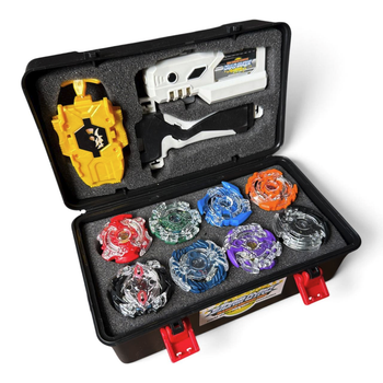Подарунковий набір Beyblade Burst Evolution Season 3 — 8 бейблейдів, кейс, 2 лаунчери, ручка, лаунчер-ліхтарик, монтажний ключ