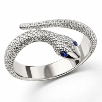 Кольцо серебряное Змея с фианитами Silver Style 17 р. (11565.10 sku:2300103902590)