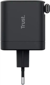 Ładowarka Trust Maxo 25805 2xUSB-C 65W PD Retractable (8713439258059)