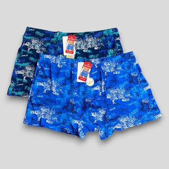 Яркие мужские боксеры SD.Boy с надписями 3XL Синие + Голубые (7315-2), 2 шт