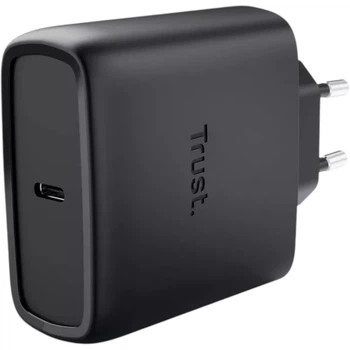 Ładowarka Trust Maxo 25523 USB-C 65W GaN Czarna (8713439255232)