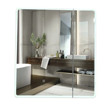 Дзеркальна шафа для ванної кімнати Mixxus Premium Olivary CM01 700x600 прямокутний, з LED-підсвічуванням (MI8294)