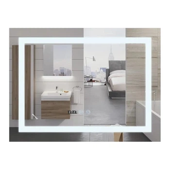 Дзеркало для ванної кімнати Mixxus Warm MR02-90x70 900x700 прямокутне, з LED-підсвічуванням та антизапотіванням (MI6673)